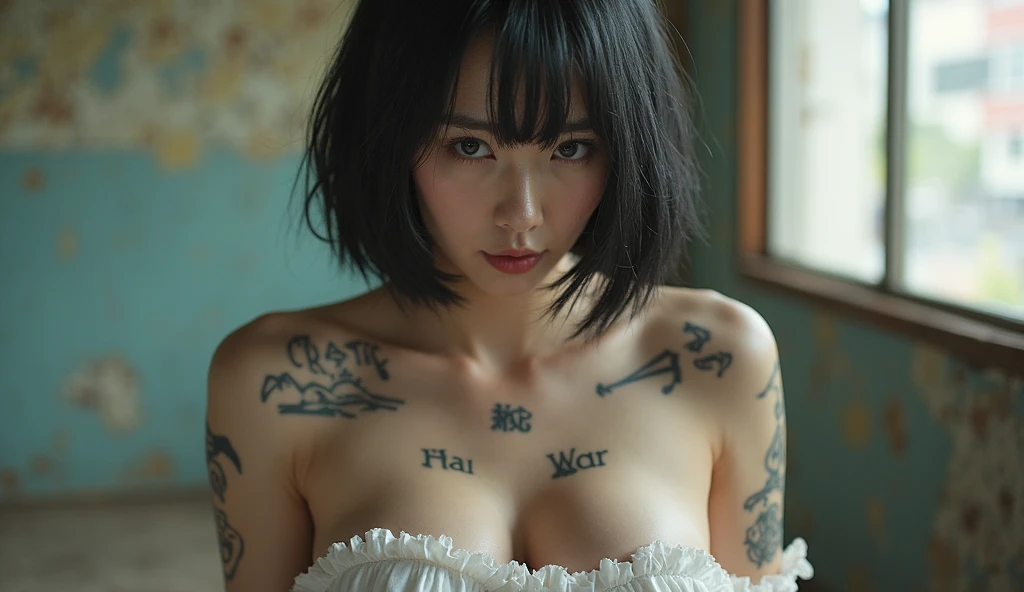 Ultra HD、Fully naked with lots of tattoos、Beautiful nudes、All Nude、Super big breasts、The lower half is naked、Pubic hair is quite thick、Full Body Tattoo大量、Pubic bristles、The whole body is naked、Do not cover nipples with tattoos、Full Body Tattoo