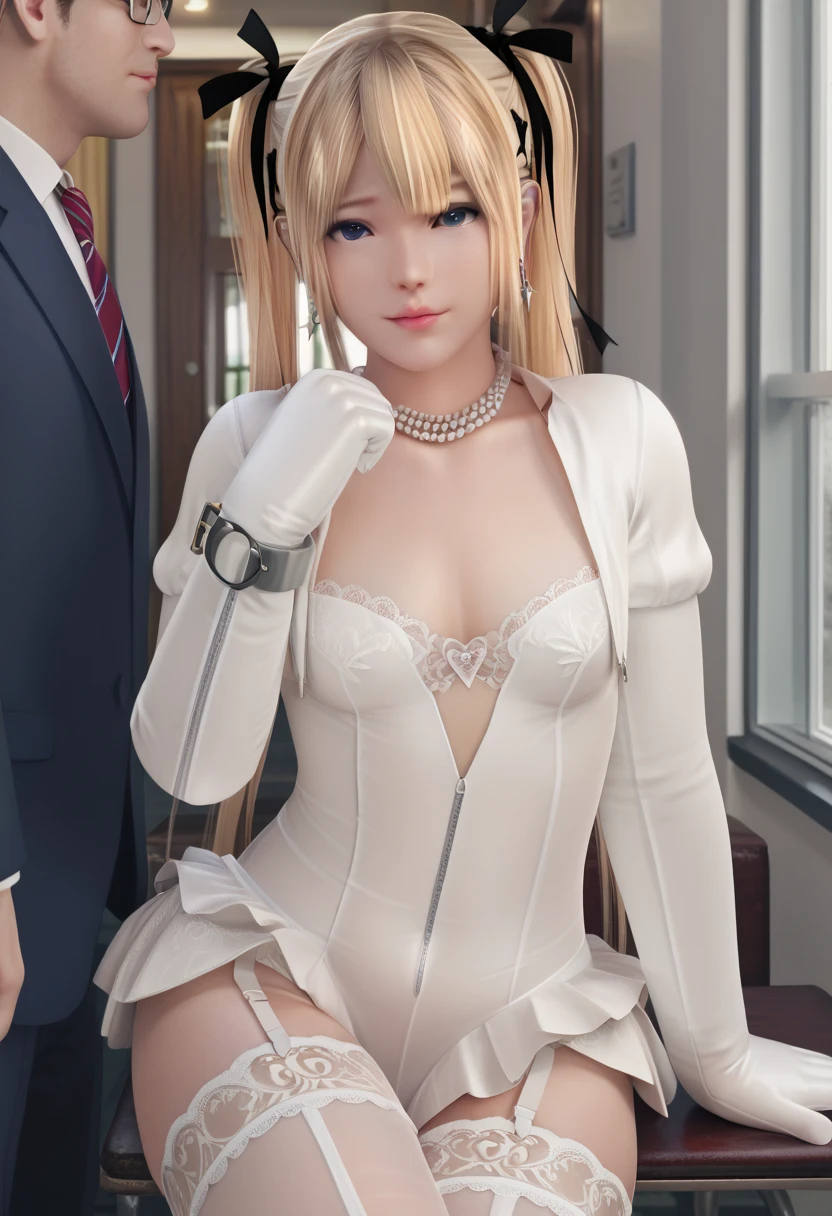 NSFW,,((1 man and 1 woman,having sex)),on stomach,from behind,vaginal penis,small breasts,Nipples,smile,silver hair,hair above one eye,pink eyes,((magical girl costume)),detached sleeves,beret,ribbon,Heart Pendant,earrings,(masterpiece,Highest image quality,best quality)