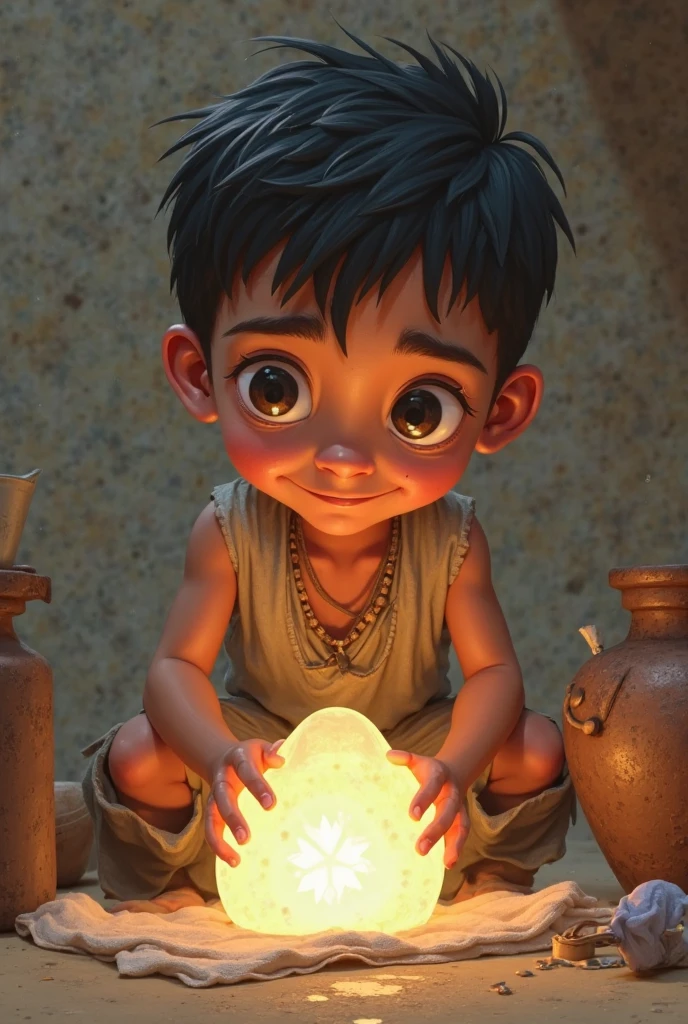 A boy named Pablo found the stone one day and, Instead of making a wish for yourself, He wished his sick friend would recover. 