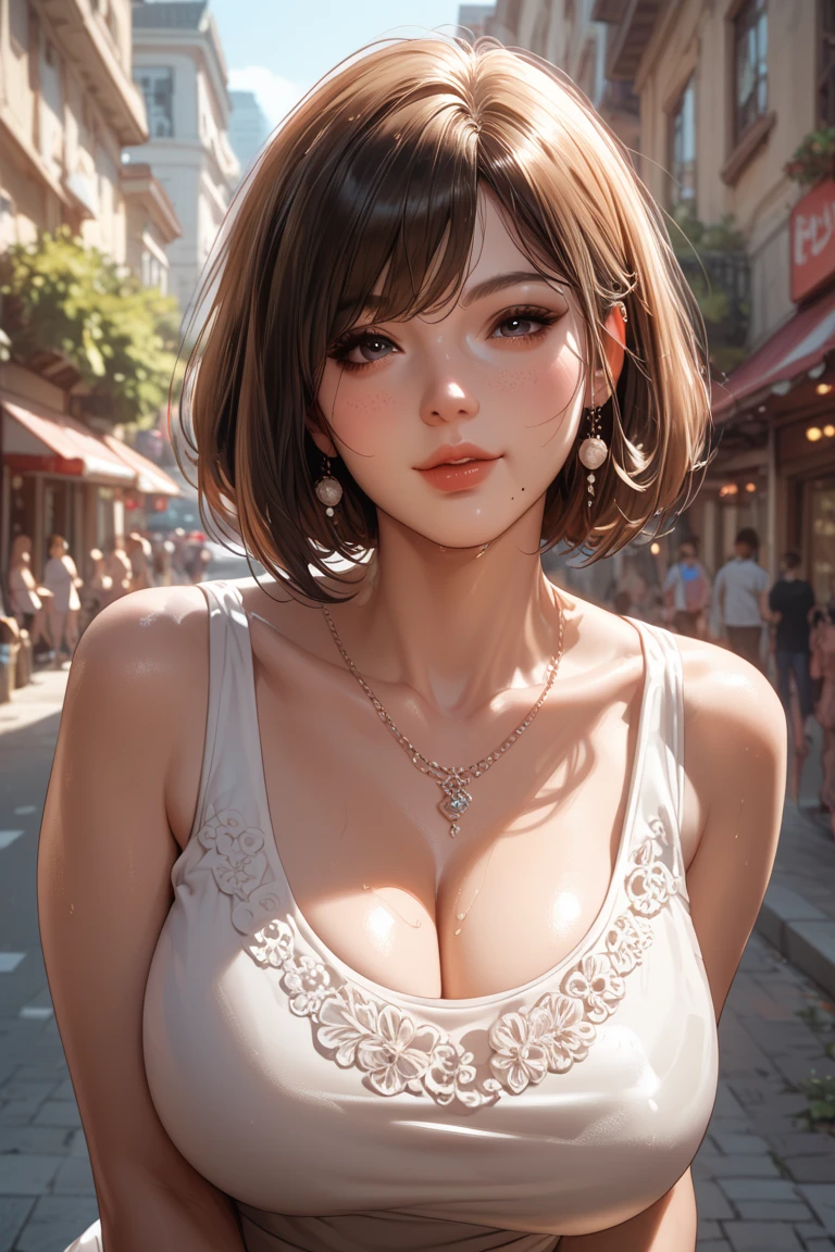 Realistic photos、Pay attention to the face of the cute idol high school girl、Written boundary depth, Genuine, Realistic, Very detailed, beautiful, thin, cute, 30th generation, beautiful features, actress, mature, Large Breasts,Light brown hair, thin髪, Small face, Live Action, Highest quality, Very detailedな CG Unity 8k 壁紙, Ultra-high resolution, Lighting, Medium Hair, (Puffy eyes), model diagram, Add light to your hair, Rotation Pose, Ash brown hair, Model pose, Photographed at the association, Delicate skin types, Light wavy hair that is close to straight hair, Please place your hands around your mouth, Hair model photoshoot, Hair blowing in the wind, Transparent Hair, thin髪の細さ, Soft Hair, Fine skin, Bright photo, Less hair, professional Lighting, Realistic light, Realistic shadow, Natural light, Soft Light, Beige Hair,nsfw、NUDE、pussy focus、full body、seductive smile、1girl、(( t-shirt lift))、((((bottomlesiddle hair))、(((small breasts)))、(((squatting)))、[indian style]、[[[[stand]]]]、((arms behind head))、(((Nipples are visible)))、Completely naked、Nipples and pussy are visible、Blonde short hair、１８age、beautiful girl、Masterpiece、Detailed fingers、(((A deserted park at night)))、Wearing a white long coat、Rope Bondage, breasts Rope Bondage, hands back Rope Bondage, leg Rope Bondage, thigh Rope Bondage, bust Rope Bondage, feet Rope Bondage, Put your arms behind your hips