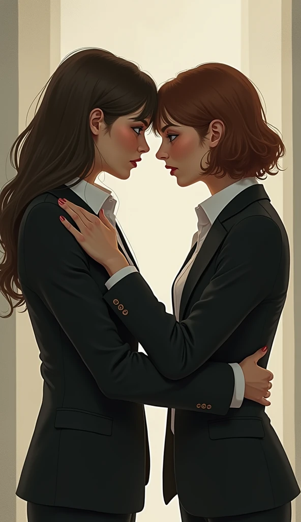 Strong kiss to the head teacher