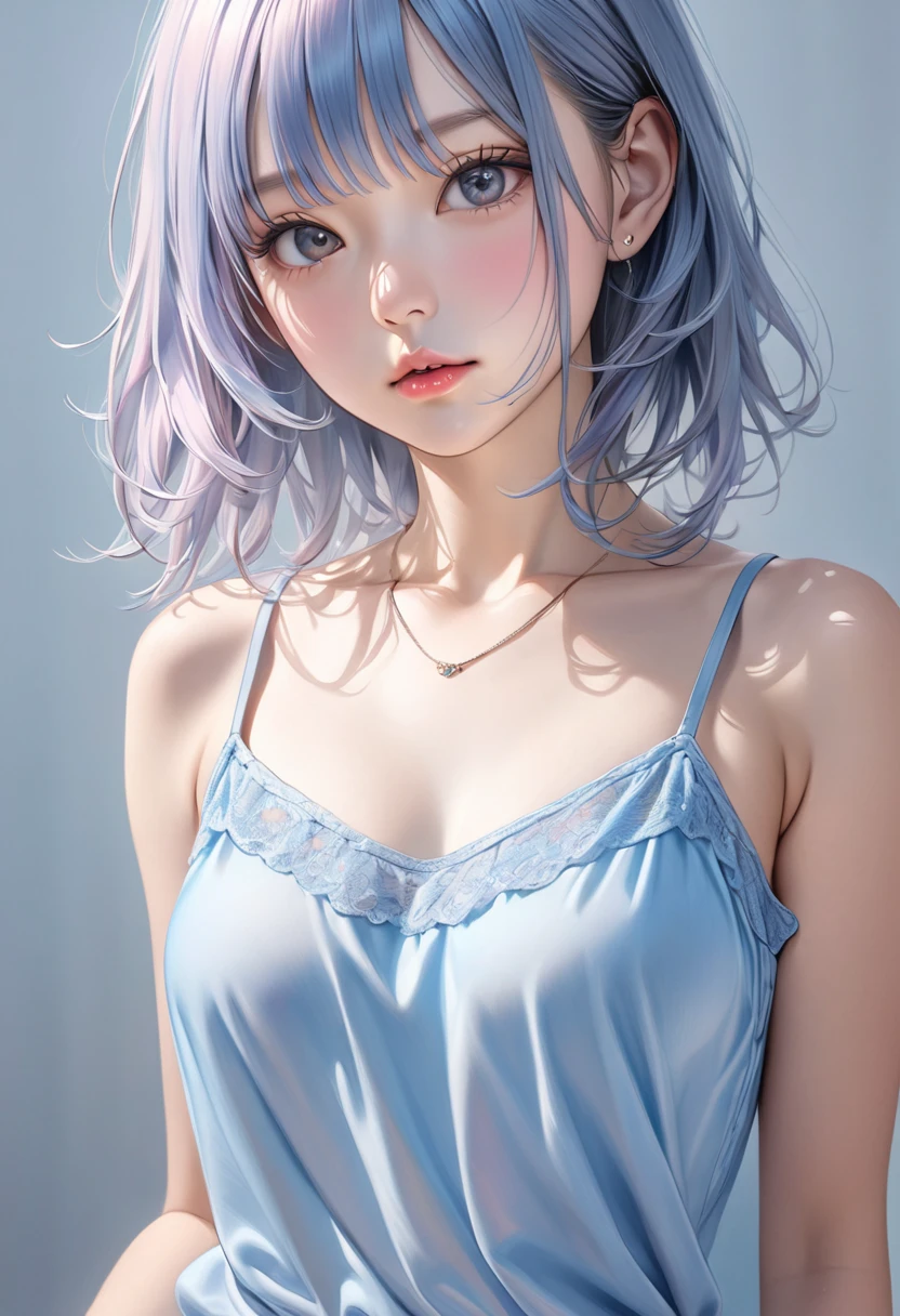 (masterpiece, best quality), 1girl, Mauve pink Voluminous High Ponytail with Bow, Sizes M to Z breasts, <lora:Lavender_Lace_Dress_v1:1> l4venderl4c3dr3ss