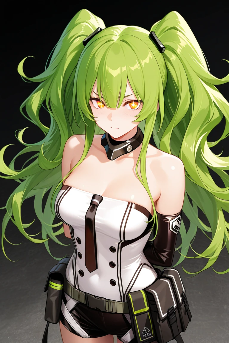 (extremely detailed CG unity 8k wallpaper),(masterpiece), (best quality), (ultra-detailed), (best illustration),(best shadow), (cowboy shot:1.2), (sharp eyeliner, eyeshadow, detailed eyes:1.1),
,BREAK
m590a, asymmetrical sleeves,
<lora:M590a_Calico:1>