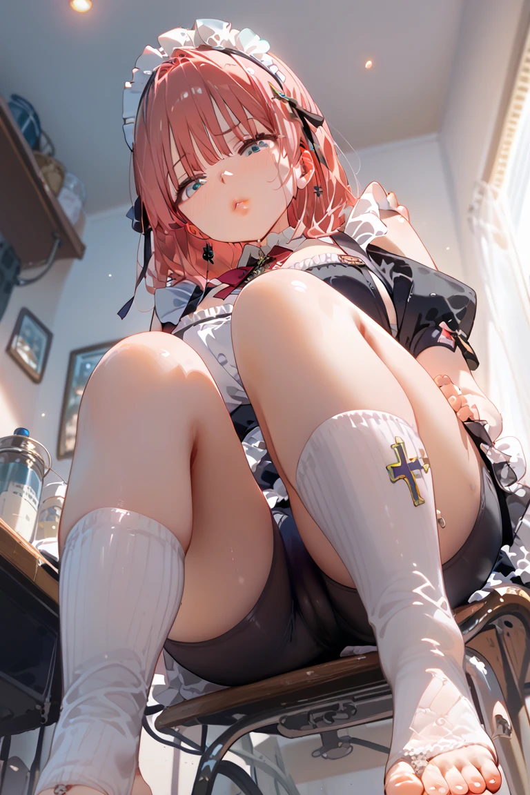 Lewdな女学生、((13才のGirlの自慰))、field、garden、grass((NSfW Vibrator Inserted and Vibrated))、Ahegao、pleasure、Climax、Agony、Lewd、Ecstatic expression、童顔で幼いGirl、((Love juices are dripping down her thighs、No pussy juice々leak))バイブの刺激にAgonyしイク、Drunken eyes、((A young with a baby face、Lower grades of elementary ))Long twin tails、Blue ribbon、Brown Hair、Soft Hair、Elementary school girl 、(Angle from below)