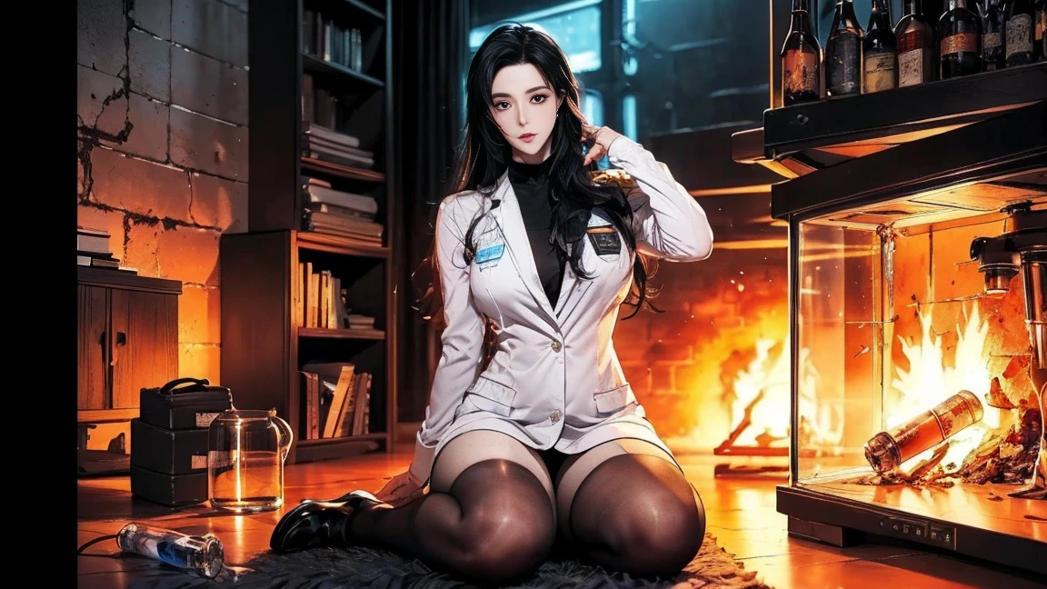 Ultra High Resolution, 8K, Parameters Best Quality, Masterpiece, Super High Resolution, Detailed Skin, Crazy Details and Complexity, Ultra Realism, Surreal Hyper Details, Super Details, Realism, Ultra Realism, Full Body Portrait of Beautiful Woman, Nurse, Nurse Cosplay, Long Legs, Buttocks, Hat