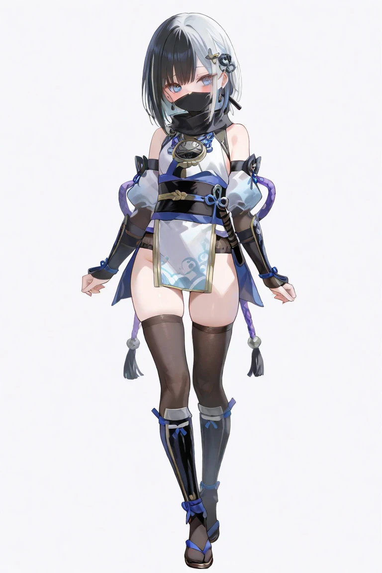 ,to stand,((Full body)),top-quality、​masterpiece、Hi-Res、((女の子1人))、Adult Woman,,Smirk, masutepiece, quality of hike,White background,
