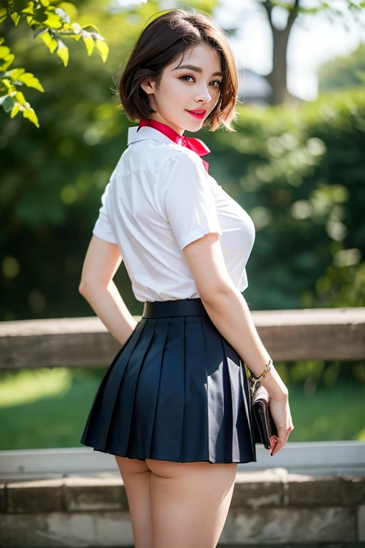 High resolution、High level image quality、8K、real live action、生picturegraphy、highest quality、masterpiece、table top、erotic、student、pink good,white skin,knees,(黒pantyhose),Detailed panty pattern、panties focus、pink panties、small panties、absurd,small face、huge breasts、前hairを真ん中から分けます、I can see the forehead,(cold look<eyeがきつめ,glare,strong,thin anger)、masterpiece,highest quality、超High resolution,生picture,Len,beautiful feces,one person, solo,dark look,small breasts,whole body、very nice、jk ,high school girl,japanese woman,standing,(Photoreal:1.37)、photon mapping,light blue ribbon,realistic、かわいいsmall face,ブラウンeye、black socks、22 years old、(red bow tie)、radio city、物理ベースのLenダリング、prospect、depth of field rally background、picture,with a girl,beautiful feet, long legs, thin legs,long bob cut,(前hairが見える), hair, lips, green_eye, nose soft,(white shirt), (navy pleated skirt), navy blue uniform jacket、white sweater vest、kneesが見える,thin clothing,, thigh, black cotton socks,Nogizaka Idol, , japanese id、キラキラしたeye、光沢のあるlips、showing legs、low angle shot from below、pantyhose、white panties