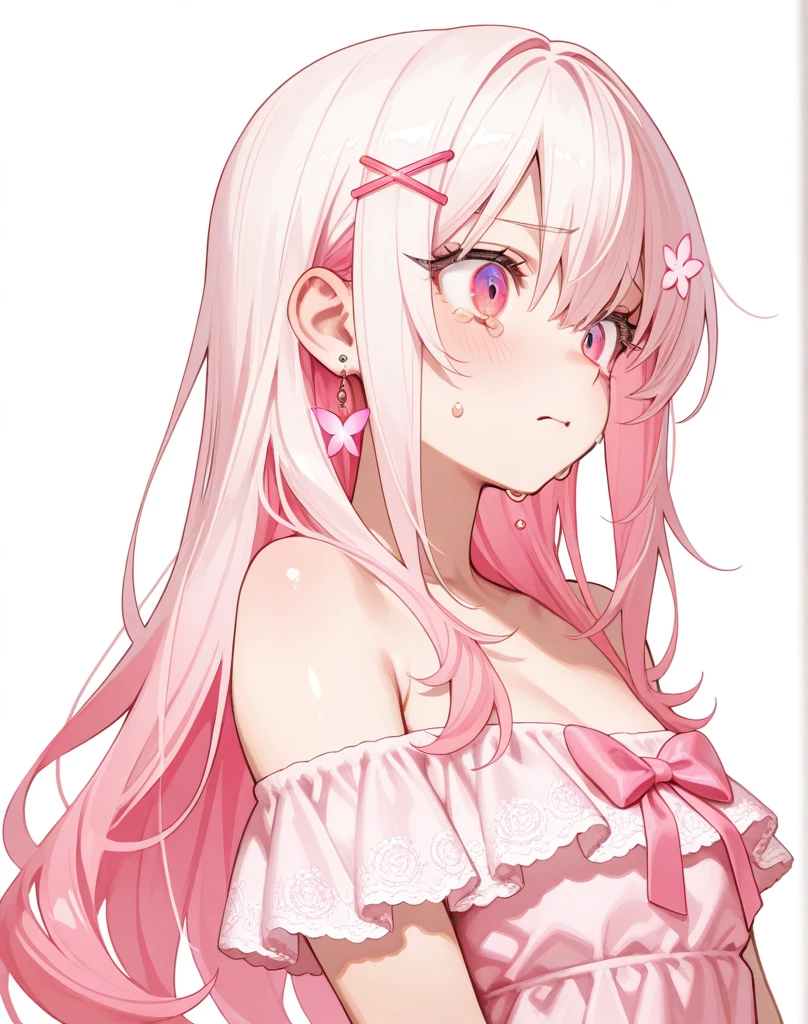 1 Girl, Long Hair, straight, Pink Hair,Pink bunny ears, Animal ear hair, Red eyes、Different world, cherry blossoms, Bunny girl, Portraiture, High Contrast, Official Art、smile、Looks happy、smile、Highest quality, High resolution、Beautiful hair details,masterpiece,Highest quality,((Put your hands behind your back)),Beautiful Eyes,Fine skin,Leaning against a wall,Cinema Lighting,Written boundary depth,cute, feet2Book、arm2Book, Eye for fine details, (anime, 8K, masterpiece, Highest quality, Highest quality, beautifully、beautiful, Professional Illustration, Very detailed, Perfect lighting, Perfect Shading, Perfect sharpness), Black rabbit、Wink、Big eyes、Big Breasts、Open your mouth、I've got a trump card in my hand、With skyscape as background、forest、Light blue inner color hair、Blue-purple inner hair、Holding the trump card、smile、Embarrassed face、Slightly red cheeks、skirt、Underwear only、erotic、Big Breasts, uniform,One person、With color、Handless、School、、Sailor suit