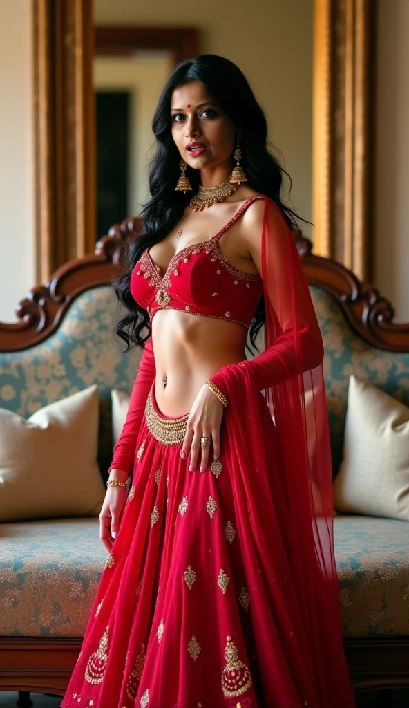 Horny Indian bhabhi big boobs in saree 
