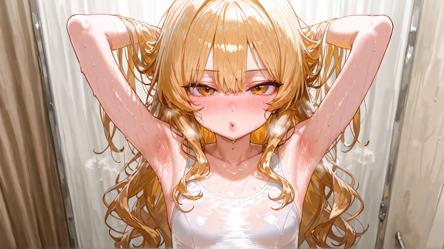 anime artwork, score_9, score_8_up, score_7_up, score_6_up, score_5_up, score_4_up, floox style    //////Himiko toga, big breasts, she is 24 years old, style_3, , , , naked,, yellow eyes, solo, nude,, smile, ,   grey background, simple background , , ,hands on face, AMAZING!, ahegao, , , full-face blush, saliva drop,  , steam, deep breath, , , steaming body,  face close-up, she get fucked, a little bit below view, rolling eyes 
