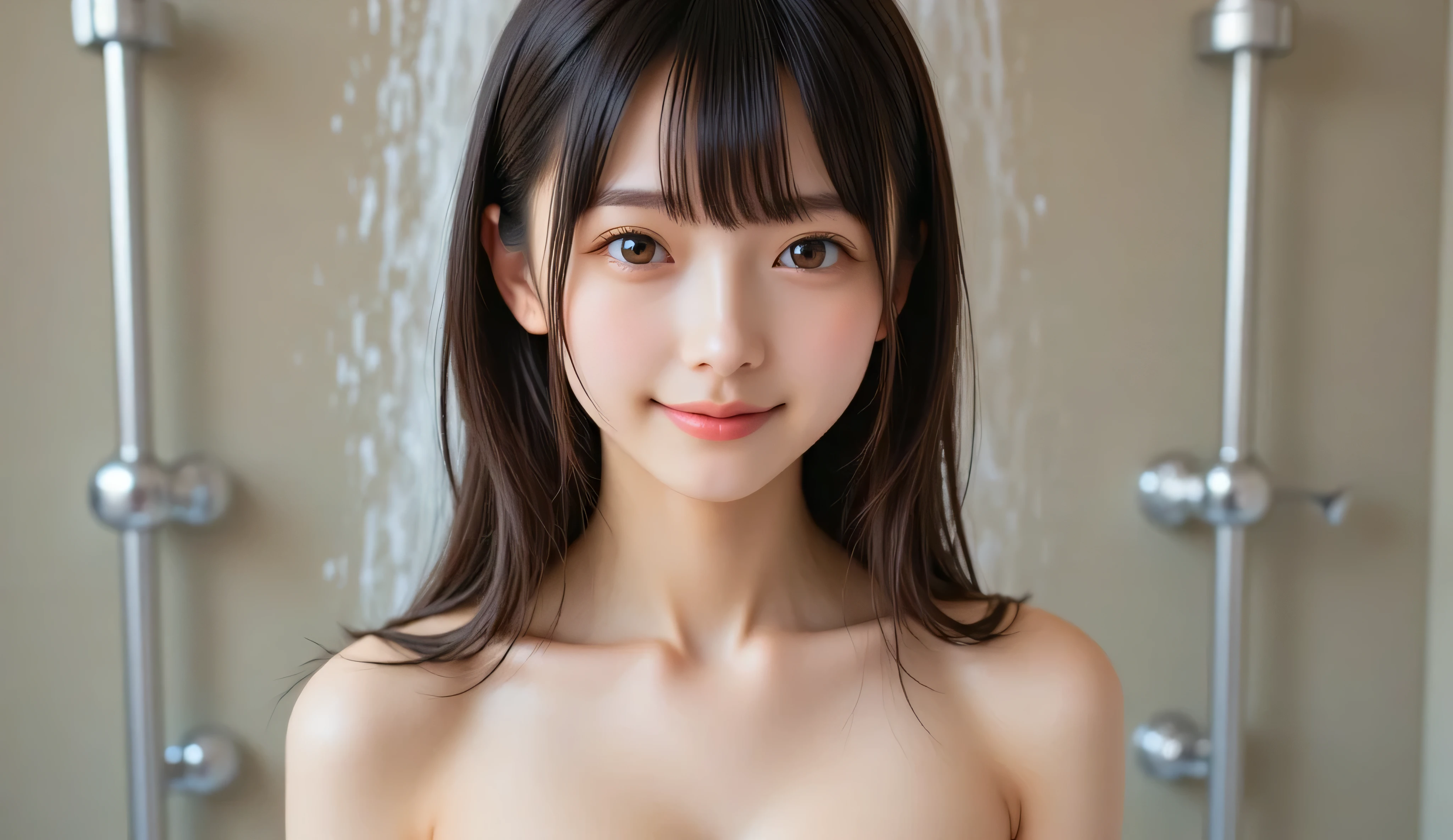 Highest quality, RAW Photos, Realistic, face, Incredibly beautiful girl, cute, length Hair,ponytail,Written boundary depth, High resolution, 超detailed, detailed, Very detaileded, extremely detaileded eye and face, Sharp pupils, Realistic students, Sharp focus, Cinema Lighting, Japanese, Short Woman, Physical build, Short arms, length, Narrow eyes, Fleeting atmosphere, , Brown Bob Hair, ((thin唇)), White top and bottom underwear, masterpiece, Highest quality, detailedな肌, detailedなface, fine grain, 8K, Excellent anatomy, Upper body portrait,flat breasts, small breasts, small,( small bust: 1.2), small bust, (slim, small, flat, small), thin, Delicate and sexy collarbone, One Girl, (beautiful girl, Delicate girl:1.3), (10 years old