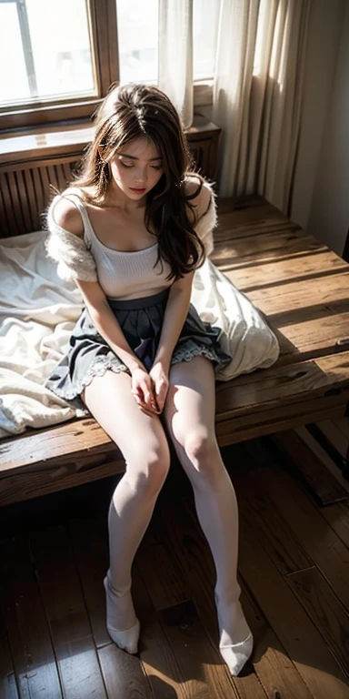 {{{masterpiece}}}, {{{highest quality}}}, {{Super detailed}}, {shape}, {{very delicate and beautiful}},
break,{{18 year old high school girl,laughter:(I can see the tear bags)}},{{(white mini skirt,{(Colorful panties)}},{{hold hands}},{{wear sneakers}},{{mirror floor:I can see my pants}}