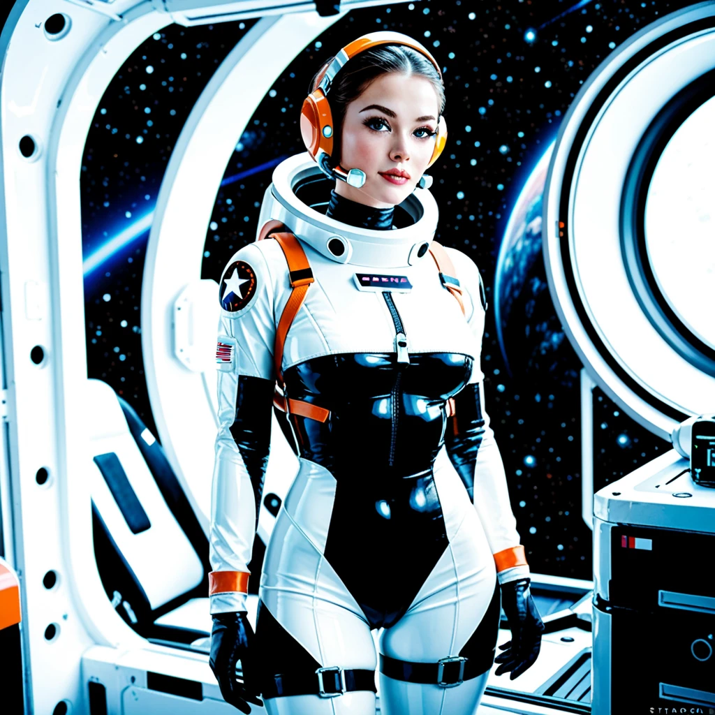 25yo scene apparel on a space ship futuristic scifi