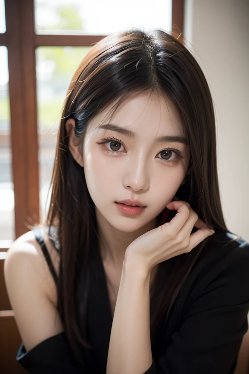 ulzzang -6500-v1.1, (Raw photo:1.2), (Photorealsitic), (See-through:1.3), (Real: 1.4), 18 year old bewitching bitch、