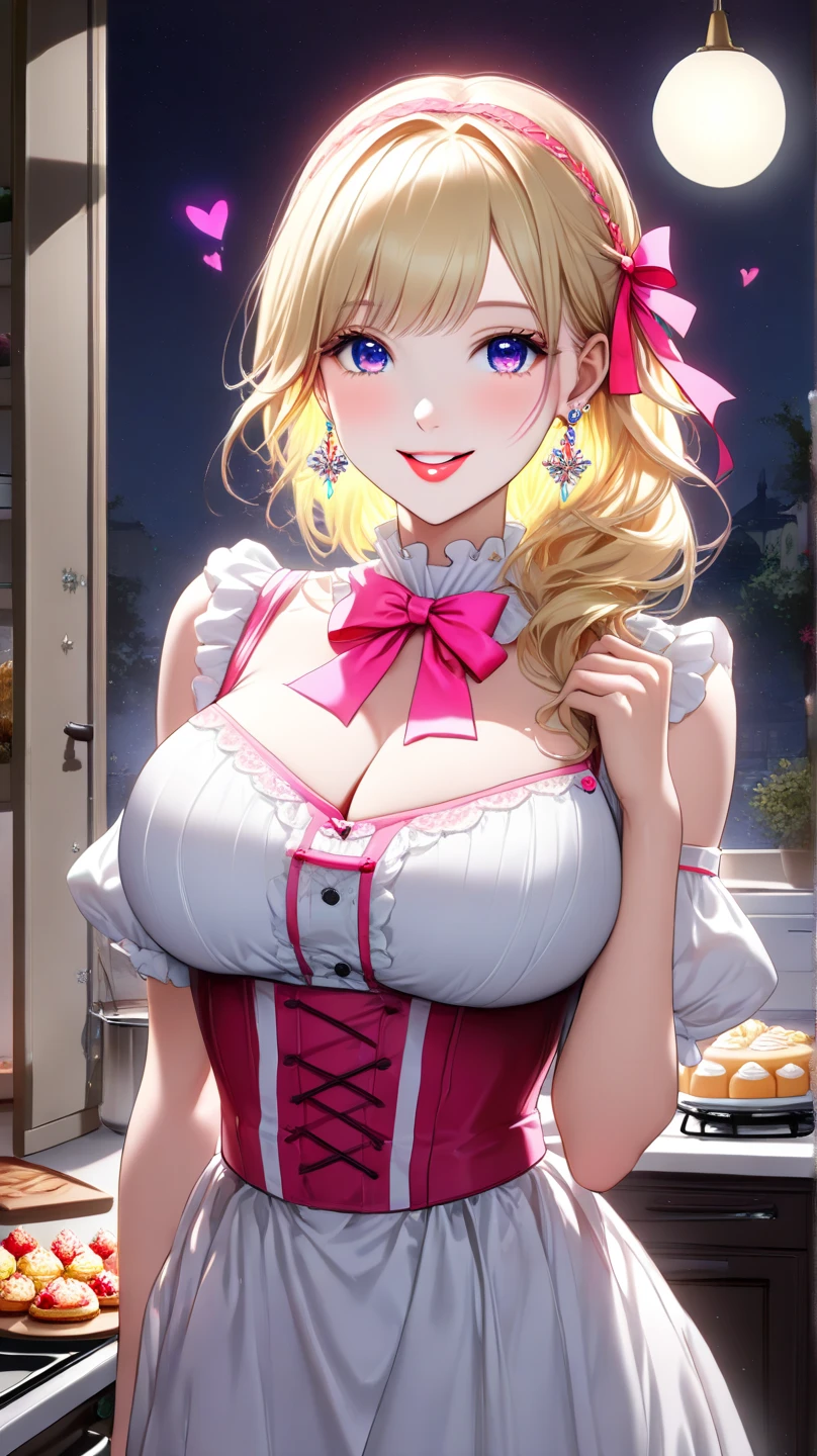 Masterpiece, high quality, 4K, beautiful design, shiny, from the front, award winning photo, extremely detailed, amazing, fine detail, absurdres,
soubrette, a woman posing for a picture , wearing a soubrette outfit, frills, fishnets, ribbons, open top, no skirt
 <lora:Soubrette:0.7>