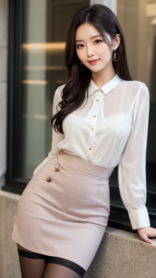 a beautiful woman in a pilot's uniform, a gorgeous female pilot, a beautiful girl, a stunning woman, a graceful woman in a mini skirt, detailed eyes, detailed lips, extremely detailed face, long eyelashes, slender waist, hyperrealistic, photorealistic, 8k, best quality, masterpiece, ultra-detailed, physically-based rendering, vivid colors, dramatic lighting, beautiful portrait, elegant fashion illustration