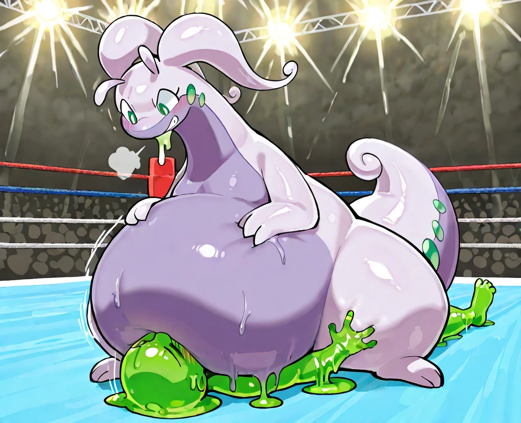 Highest quality、Sexy Baby Lizardman、Skimpy、Pink eyes without highlights、Lizard head、male、Sweat、Embarrassing、Gay、Nightclub、cute、Obscene language、tongue、bow tie、military cap、Get a tip、Belly button military uniform、navy、Completely naked、Transparent fabric、White mucus drips down from above、Blushing、Deep Throat、salute