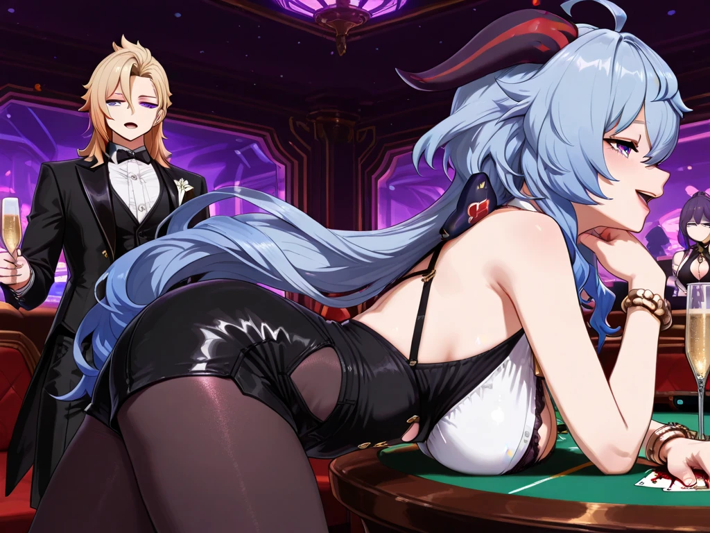 ((velocity)),Attacked by farts, (Mommy Hot Blanc from GODDESS OF VICTORY: NIKKE),(((Women farting))),(girl farting),velocity,)(a female),(white hair),(yellow eyes),(her butt facing screen and bending over)),(wearing latex ironman suit),(anime girl),(Casino),(orgasm, Ahegao, crossed eyes, she is happy and horny),(masterpiece:1.2、top-quality, best-quality)、(the Extremely Detailed CG Unity 8K Wallpapers、ultra-detailed、Best Shadows)、(Detailed background)、(The best lighting、extremely delicate and beautiful)、depth of fields、1girl in、solo、upward looking gaze、