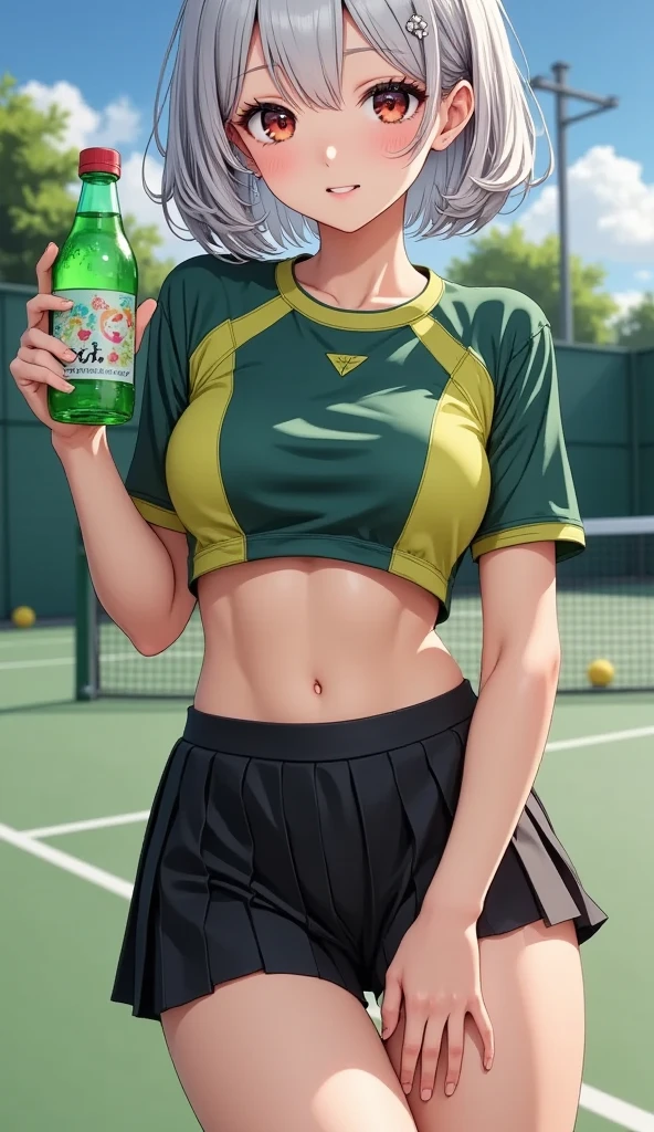 a school girl smoking cigarettes rapidly while masturbating, the cigarette ash is very long, sucking very hard on the cigarette, gym girl, pain, agony, busty, pigtails, ash everywhere