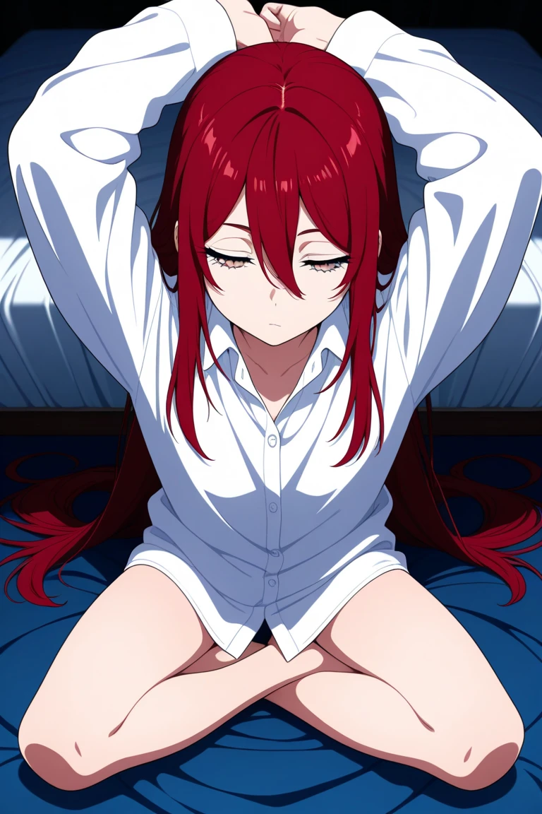 Anime background art, bottom of room, one bed, lying on a bed, beautiful anime scenes, 4K anime art wallpaper, 4k anime art wallpaper, Rosla global illumination, anime girl, 1 girl, LORA similar, best quality, detailed, alone, looking at the viewer, mouth closed, smile, long hair, definition in the eye, perfect face, perfect face, perfect hair, pink hair, hair accessory, twin butterfly-shaped ribbons on both sides of her head, blue eyes,  costume, big tits, naked, completely naked, showing her vagina, perfect vagina, open legs, open vagina, perfect anus, see vagina, naked vagina, penis, penis inside vagina, penis in vagina, being penetrated, scene sex, reverse cowgirl pose, her back, showing back, showing butt.


