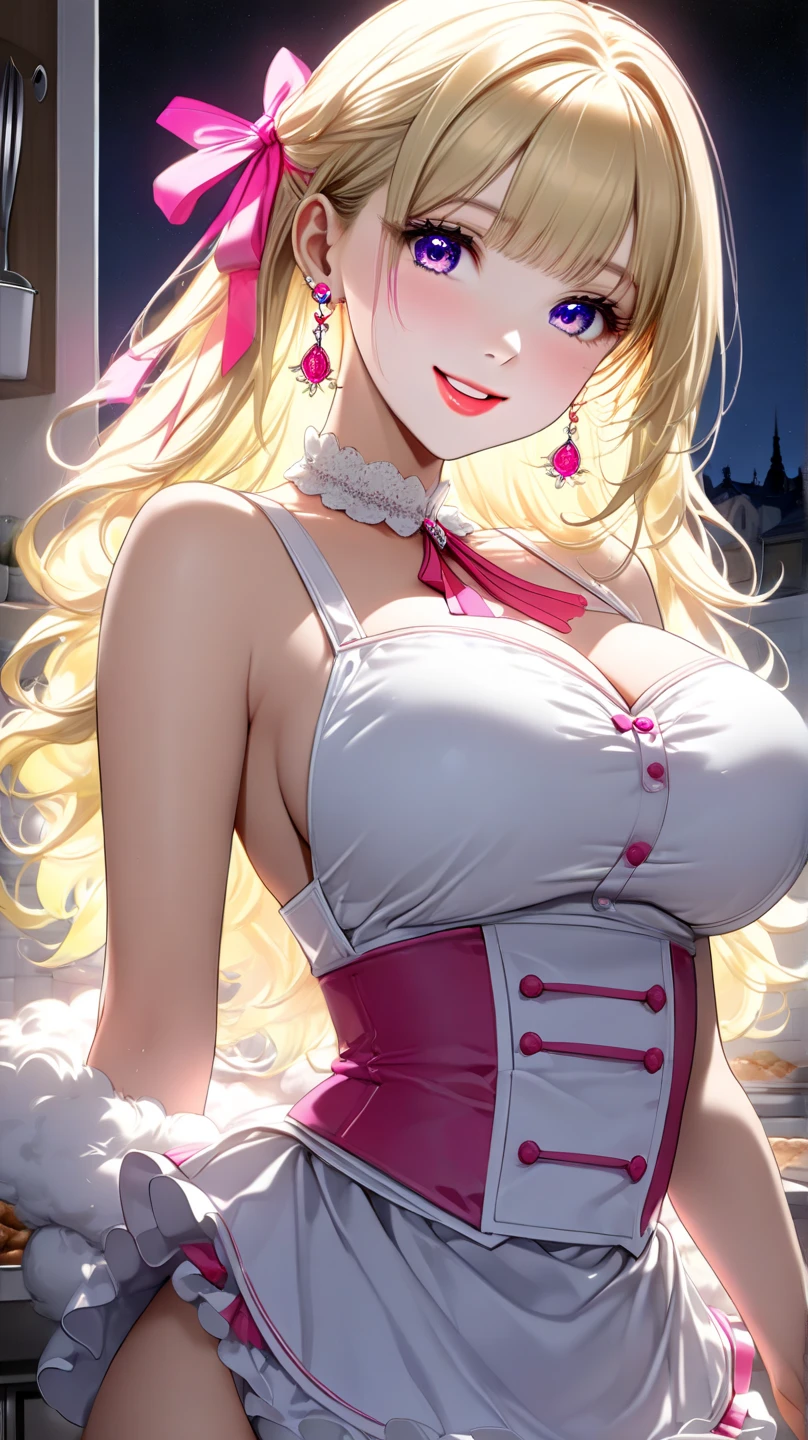 short hair、Messy Hair、A little young and cute、Cute Girls、Girl、Gal girl、(big cleavage、tight clothes、(full shot, /red eyeliner/、/fluorescent pink glossy lipstick/)、long shot, Beautiful depiction、knowledgeable person、detailed background、earrings、clavicle、(((big breasts)))、((long full shot:1.8))、One Girl, slim, (kind, Goddess-like eyes) 、(happiness: 1.2), (Lip gloss, Long eyelashes, Gloss Face, (gyaru:1.3, gyaru makeup、hostess:1.3, nightclub:1.5, nightclub girl:1.3, lounge girl:1.2), ((Big Breasts)), split long Velvet dress、Sequins、Red big sofa、Head to knee diagram、A soft smile、Open your mouth a little、Drink alcohol too、Drunk