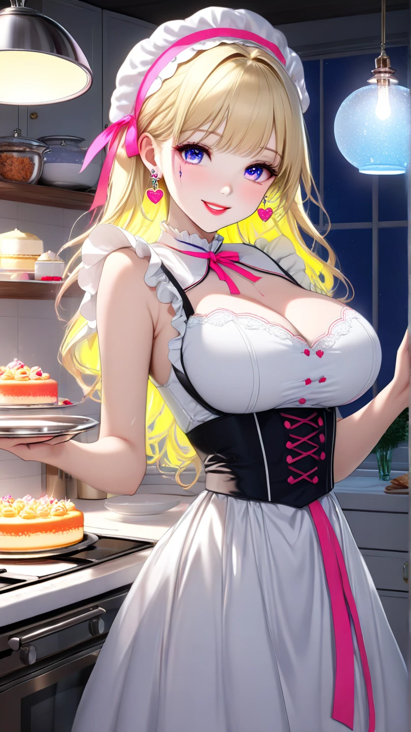 (from above:1.2),18 year old beautiful girl,Purplish blue eyes that dreamers desire,(Blonde hair) , small stature, ,,(masutepiece:1.2, Best Quality),(finely detailed beautiful eye: 1.2),(beautifull detailed face),(perky chest:1.1),(pointed chest:1.2),(cakes magazine cover:1.5),(Best Illumination, extremely delicate and beautiful),sexy pose,make a cocktail , in a bar counter,Ultra Contrast,Braid a little around the ears, White long dress, (very detailed),(Raw photo, highest quality),(realistic, Photoreal:1.3), high detail, very detailed complex 3D rendering of face, (very detailed skin:1.2), dynamic angle, fire glow effect, professional lighting, side light, cinematic light, a super high resolution, 8K , best shadow, particles of light, Fine skin texture, detailed face, intricate details, Super detailed, shine, Please reconsider, full body,, beautiful face, shiny skin, thin, nice companion, delicate body, thin legs, naked apron, ((crawl on all fours:0.4)), beautiful back, butt, turn around, A picture from a little behind, bend the body, the skirt is floating in the wind, Dark purple panties, thin Pubic hair ,(with sparkling eyes and a contagious smile), open mouth, highest quality, high resolution, Real World, Natural light, perfect Natural Light,