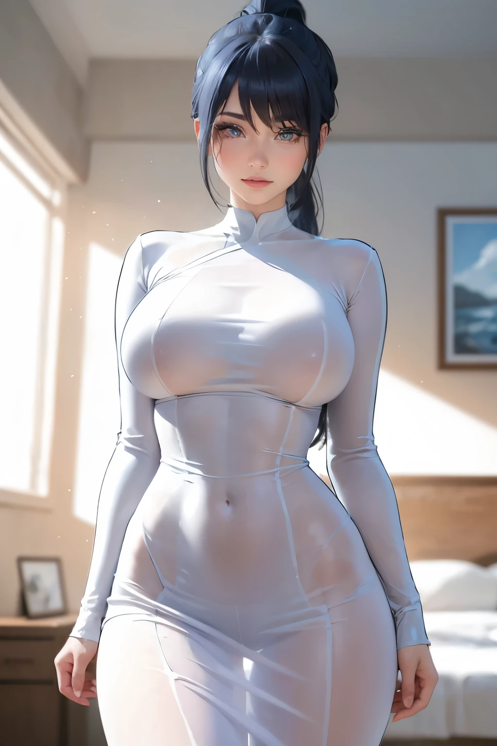 masterpiece, high quality, beautiful girl, waist shot, bodysuit