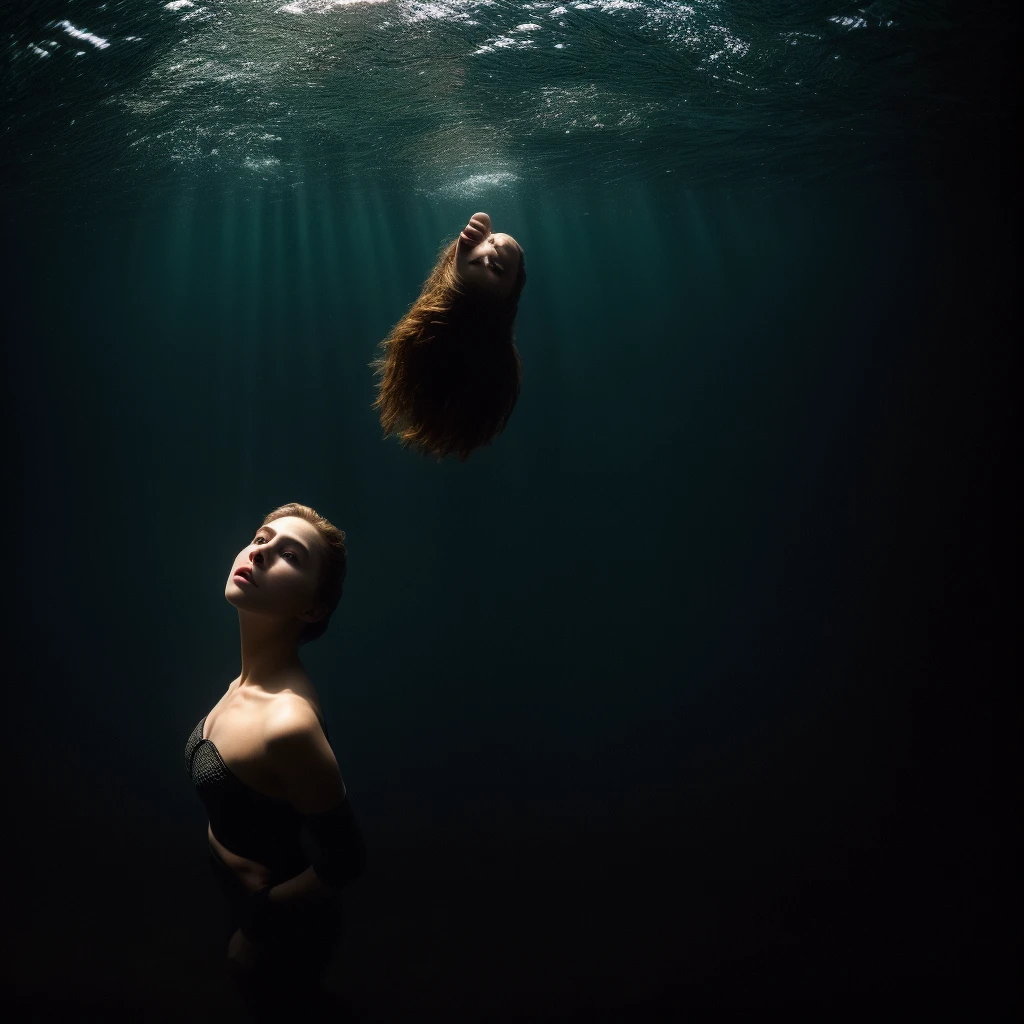 Women in the sea
