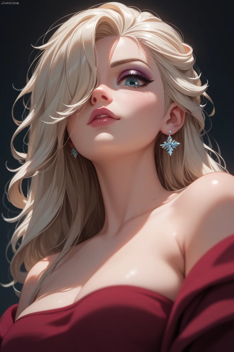 (8K, RAW Photos, of the highest quality, Masterpieces: 1.2), (Realistic, Photorealistic: 1.37), Highest Quality, Ultra High Resolution, light  leaks, Dynamic lighting, Slim and smooth skin, (Full body:1.3), (Soft Saturation: 1.6), (Fair skin: 1.2), (Glossy skin: 1.1), Oiled skin, 22 years old, Night, shiny white blonde, Well-formed, Hair fluttering in the wind, Close-up shot of face only, Physically Based Rendering, From multiple angles, A big smile, a towel, Red glowing lipstick