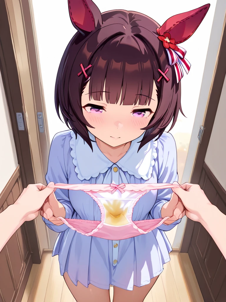 girl、nsfw、virus man、Reverse Shooting、Stripes々Patterned panties、pussy、