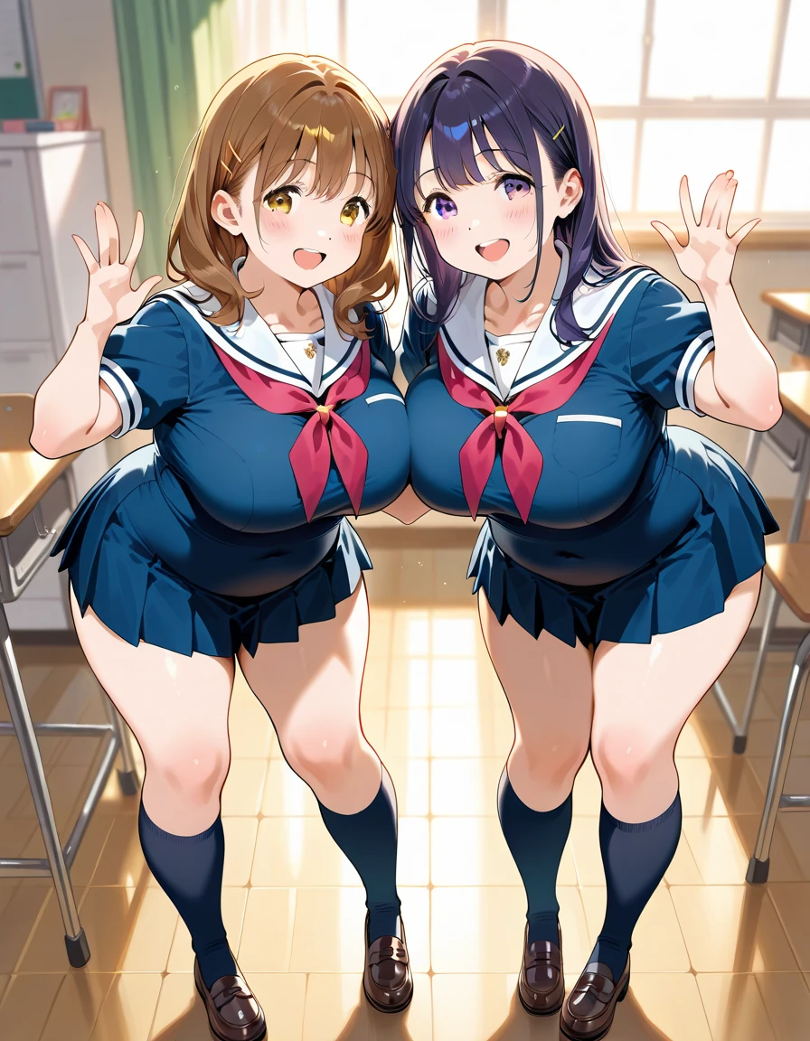 ((NSFW:1.3)),(Textured skin, Anatomically correct, Super Detail, high details, High quality, hight resolution, Best Quality, 1080p,4K),(One-person viewpoint, looking at viewer, subjective:1.5),
(KONOSUBA!, Female Characters:1.5)

(women's Evening girls' high school:1.3),
((6 Women, Group photo of the girls:2))
((Women of high school students,(17 year old):1.5)),(Girls with busts of all sizes:1.5),(Girls with various hairstyles:1.5),
(inviting you to have sex),

((Girls line up standing:1.6)),
(pov shot:1.5),(front view:1.3)

(summer school sailor uniform:1.5),
nsfw,(In the process of undressing:1.4), showing off pussy, showing off breasts, lose one's underpants
(sweating:1.3),

nsfw,(enraptured face:1.4),(naughty expression:1.2),(orgasm smile:1.5),seductive smile, excited smile,(heavy breathing, steam:1.3)
(blush, face blush, blushing:1.3),
,(vulgarity:1.5),(fucked silly:1.1),(steam:1.1),(drooling:1.1),(sweat:1.1),(orgasm:2.0),

(vivid pussy, high quality vagina:1.1), (dripping love juice:1.3),