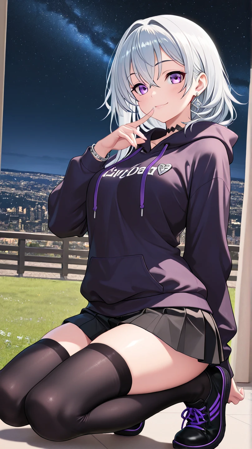 anime girl wearing short and panties, I can see her lower breasts, sitting on a bench with a city in the background, best anime 4k konachan wallpaper, fine details. girls frontline, lolish, from girls frontline, from the azur lane videogame, nightcore, azur lane style, cute anime waifu wearing a shirt and panties, perfect white haired girl, seductive anime girl, smooth anime cg art