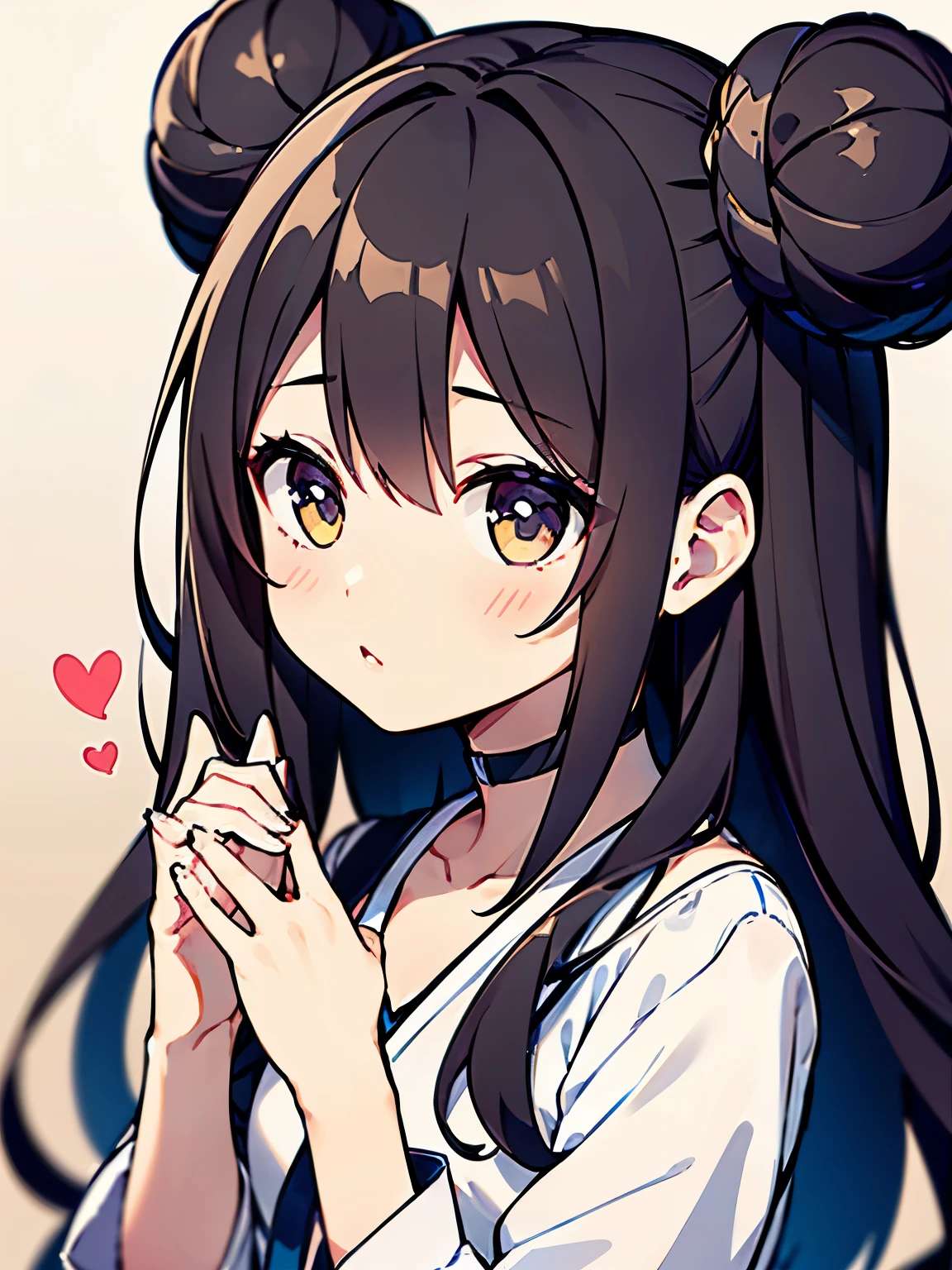 1 girl on break day、hair is brown and long、bungs、gentle gaze、Humility、Delicate