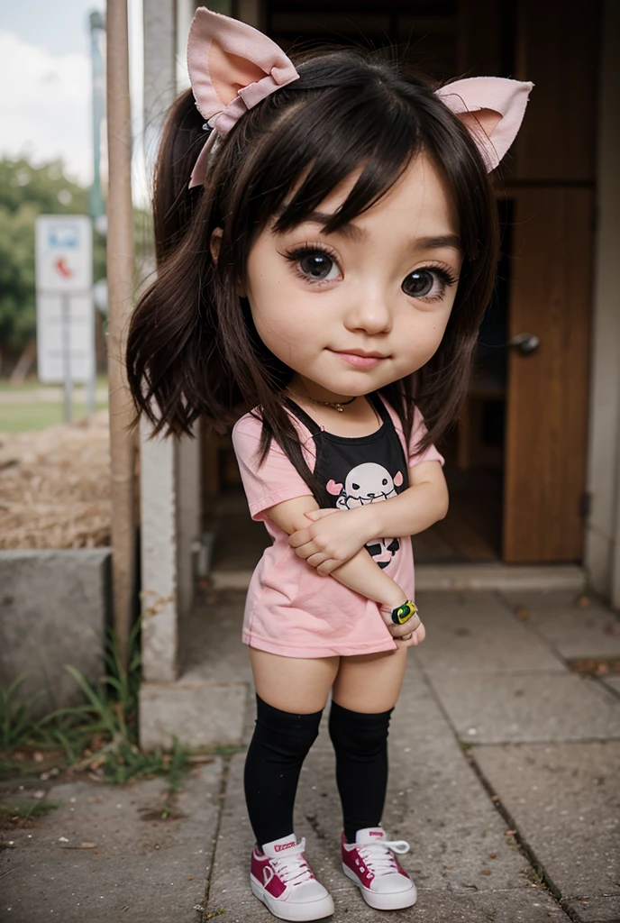 Turn into manga anime kawaii style girl
