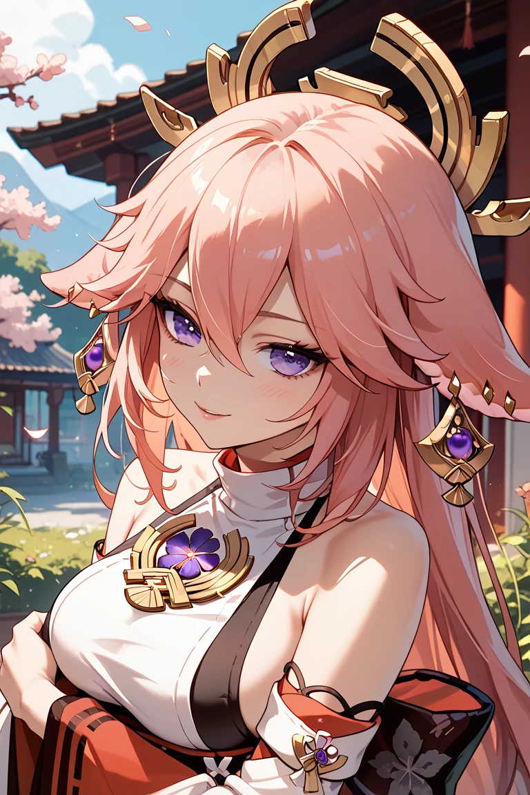 Super detailed,(Highest quality),((masterpiece)),(High resolution),original,Highly detailed 8k wallpaper,(Very delicate and beautiful),Highest_hand,anime, (/Yaemiko\),Beautiful cross pupil,White background