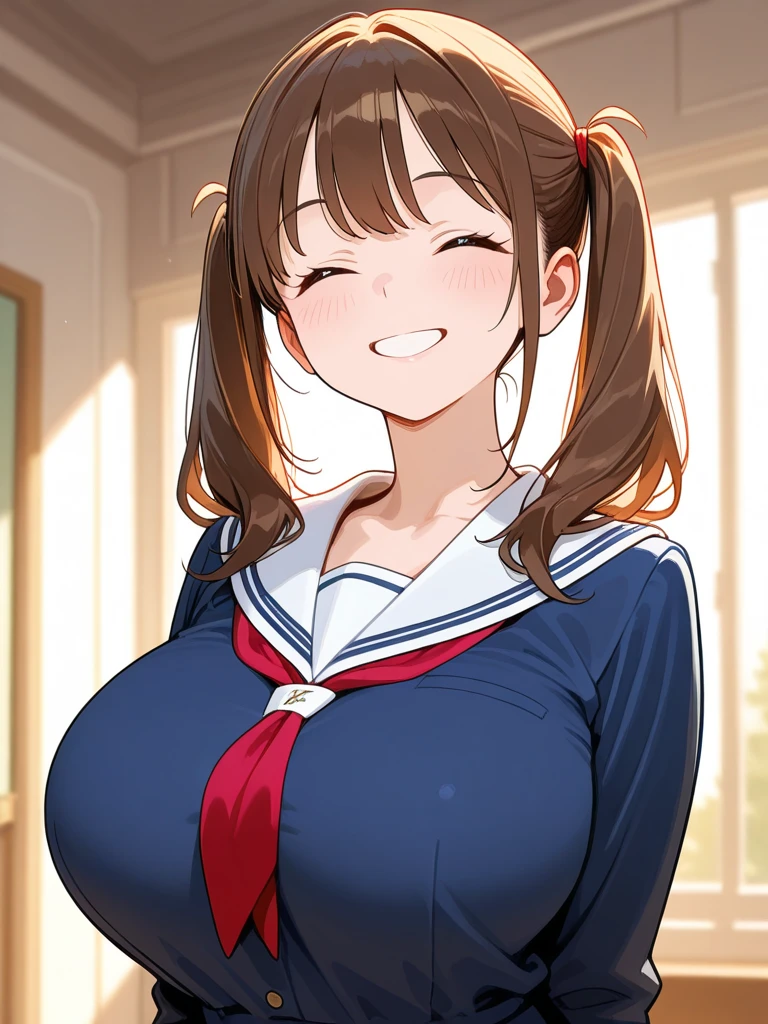 Score_9, score_8_up, score_7_up, score_6_up, score_5_up, score_4_up, source_anime, solo, 1girl, student, young female, sagging huge breasts, wide hips, thick thighs, huge areolae, areola slip, black areolae, sitting in classroom, notebook on desk, sideview, detailed eyes, brown eyes, looking at viewer, pov, crowded, sailor uniform, sleeveless, bracelet, brushed smile, collarbone, head tilt, hairy stomach hair, showing hairy armpit hair, bukkake cum shot, sperm, penis, Japanese, hentai, cum shot on armpit, penis, crowded, upper body only, fellatio