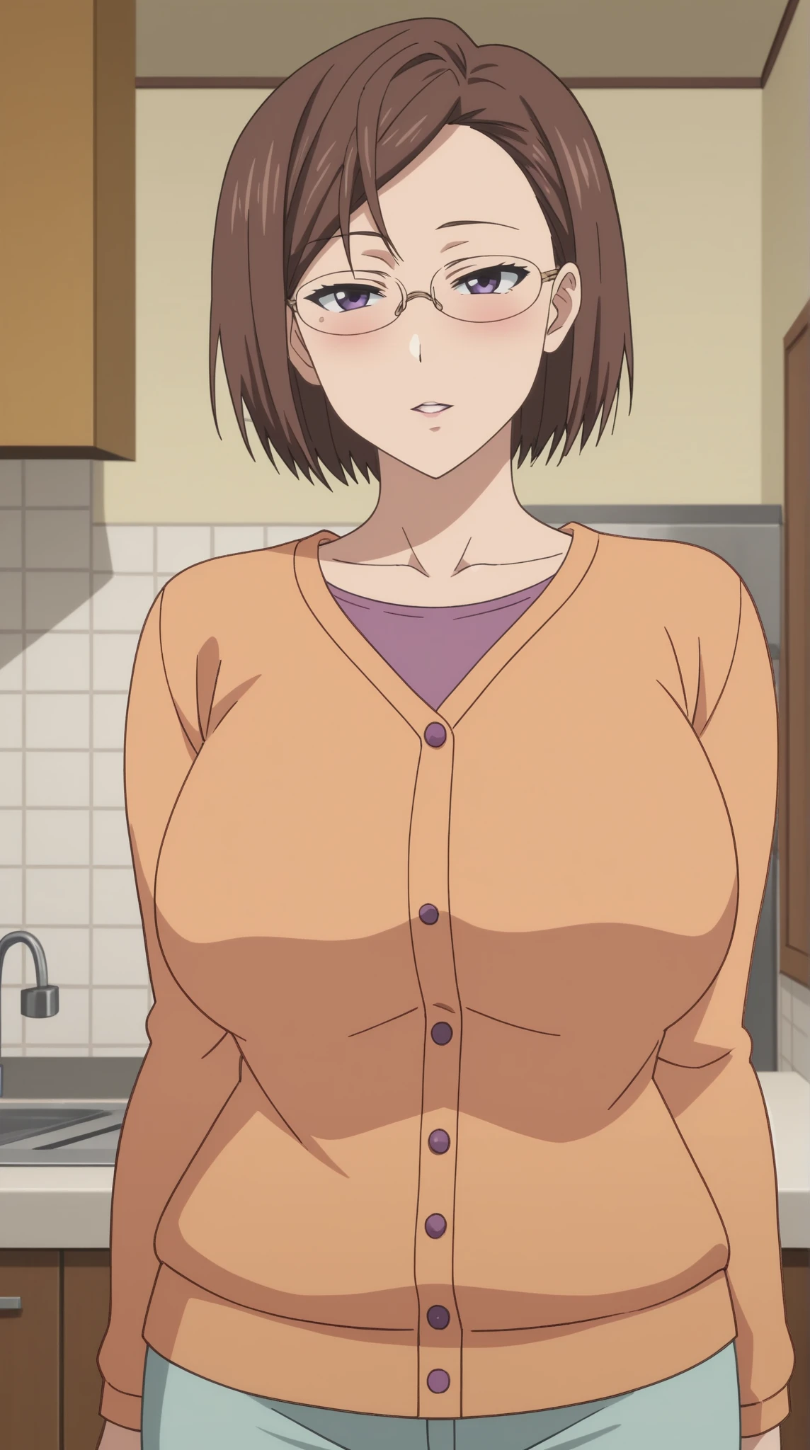 Ranma saotome, Cabello rojo corto, masturbation with breasts, pechos muy grandes, desnuda, semen en los pechos, sexo en senos, pene entre los pechos