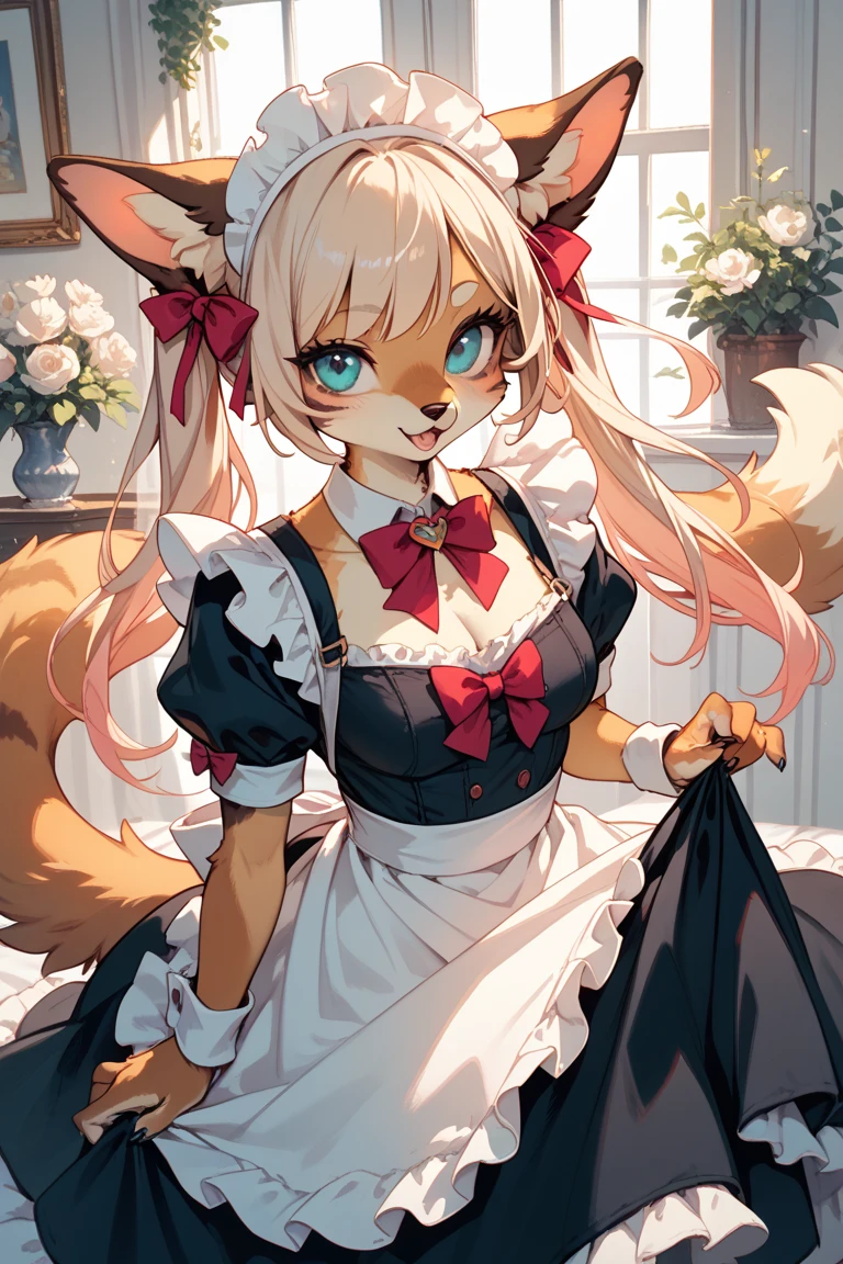 1girl, looking at viewer, (hi reasterpiece)) , ((best quality)), illustration, feline, cat, furry female, mammal, anthro, dress