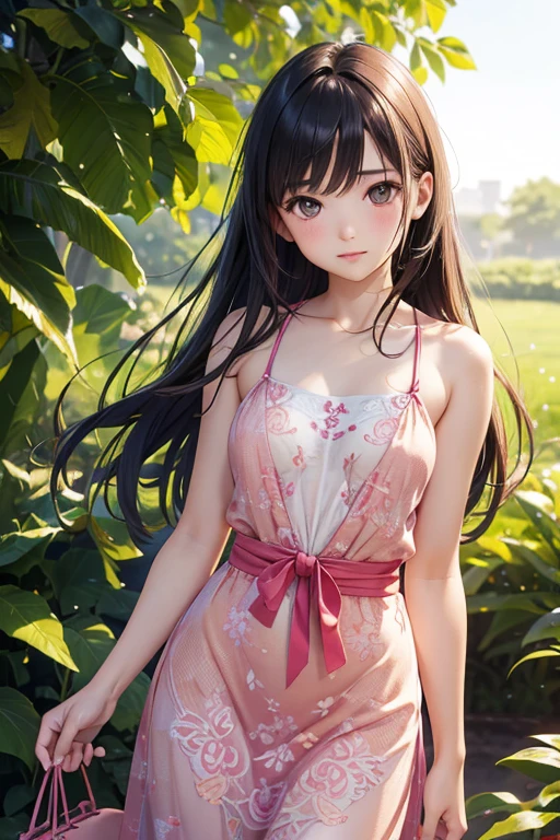 <lora:negligee_FP16_by_Gtonero:1> negligee, 1girl, solo, standing, very long hair, cleavage, outdoors, closed mouth, expressionless, red eyes, navel, panties,
