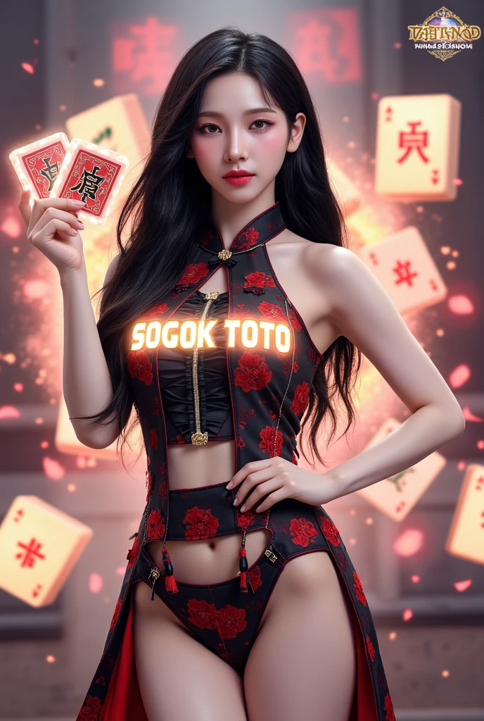 (nsfw:1.5), (Top Quality, 8k, 32k, Masterpiece, UHD:1.2), (chinese:1.5), (solo girl:2.0), walking down dynamic pose, beautiful chinese woman, looking at viewer, (hot qipao dress:1.5), (yoga pants:1.5), full body, (perfect body:1.5), (huge fake breasts:1.5), (round breasts:1.5), (muscle abs:1.3), (big buttocks:1.2), milf face,