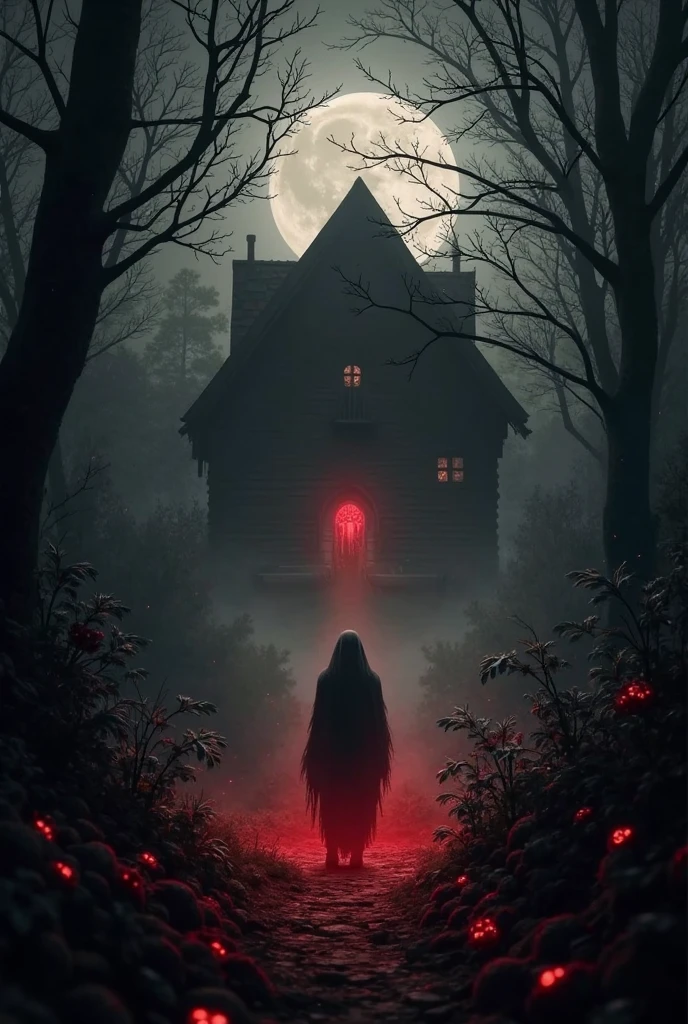 The dim light of the moon breaks through the thick clouds, illuminating the silhouette of a strange creature that slowly creeps towards the house. The monster resembles a nightmarish combination of human and animal features: long, curved claws covered in thick fur, and eyes that glow with an ominous red light. His distorted face expresses madness and suffering.
A fog swirls around the creature, hiding its true size and shape, adding a sense of suspense and horror. In the background is an abandoned farm, its dilapidated buildings only adding to the atmosphere of abandonment and despair. The viewer feels a cold wind carrying whispers of invisible ghosts, heightening the sense of imminent danger.
" 8K, super detail, hyperrealism, Andrew Wyeth style, eerie horror, dark atmosphere, strange creature, nightmarish realism, cinematic lighting effect, foggy environments, atmospheric horror, ominous beauty, dark shades, realistic texture, Andrew Wyeth, dark realism, frightening plot, disturbing composition.