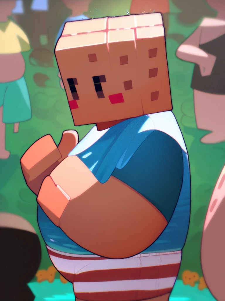 enderwoman from Minecraft butt side view