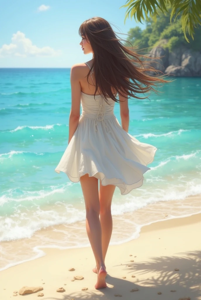 ??????? the beach barefoot