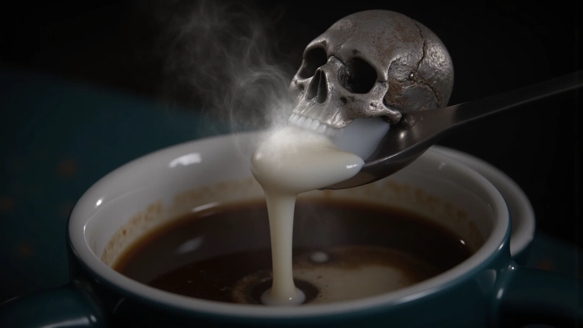 Ghost eating humbergur