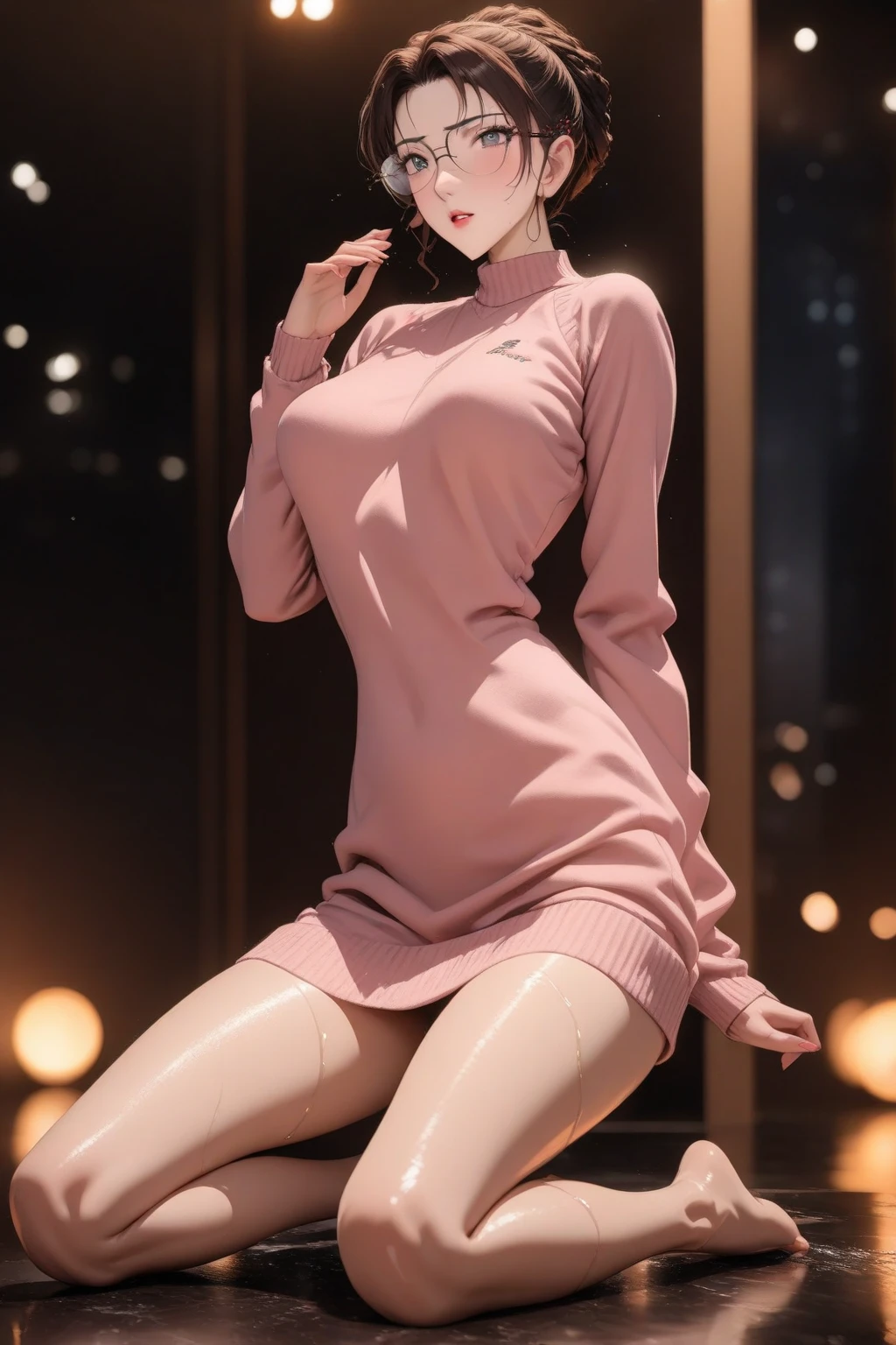 A cute girl with cat smile, Ponytail orange hair, pale skin, shy expression, adorable, (best quality,4k,8k,highres,masterpiece:1.2),ultra-detailed,(realistic,photorealistic,photo-realistic:1.37),HDR,studio lighting,extreme detail description,professional,vivid colors,bokeh,digital painting,elegant,soft lighting,sweet,kawaii,cute