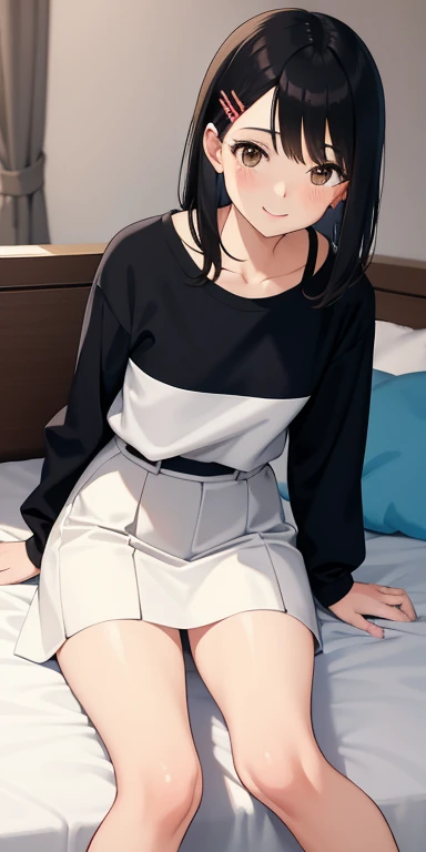 absurdres, RAW photo, extremely delicate and beautiful, masterpiece, Best Quality, ultra high resolution, 32k, hyperrealistic, ultra-detailed, in her 20s, delicate facial features, tearful mole, earring, medium breasts, full body shot, shorter middle hair, black hair, golf uniform, shirt, shorts,