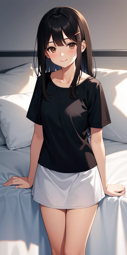 irrational solution, High resolution, (masterpiece: 1.4), Very detailed, (((Detailed face, Detailed Expression)), Two Girls, Girl and Girl, friend, best friend, classmate, relax, ponytail, Bob, sitting on bed, Sitting on the floor, two people having a conversation, Room Background, friend, Relatives and friends, Home, 1k, Small room, curtain, bed, tv set, mechanical, Loungewear, Kyoto Animation, Kyoto Animationの雰囲気, (Tears in my eyes)