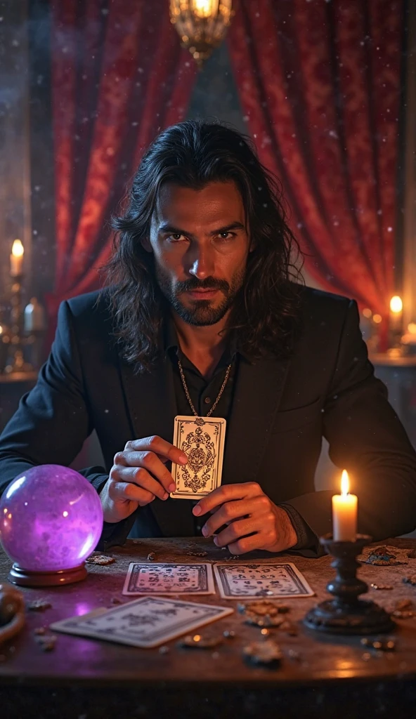 A deliciously masculine gorgeous enormously endowed scantily clad Puerto Rican male witch is casting luminous opalescent spells from the Halliwell Book of Shadows