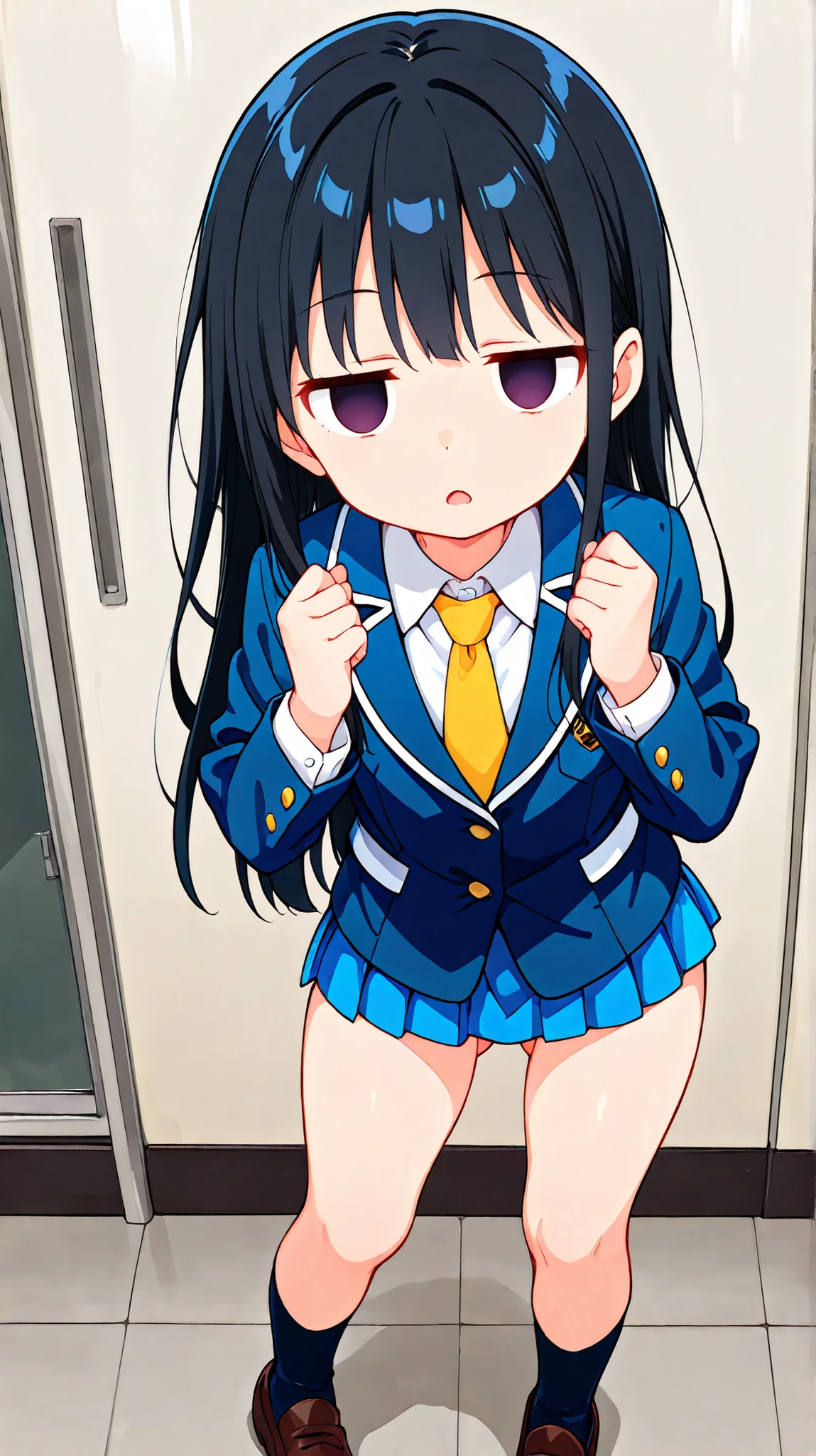 masterpiece, best quality, ultra detailed, best illustration, nsfw, 1girl, one-piece swimsuit, Dia_Genjitsu_no_Yohane, おっぱい