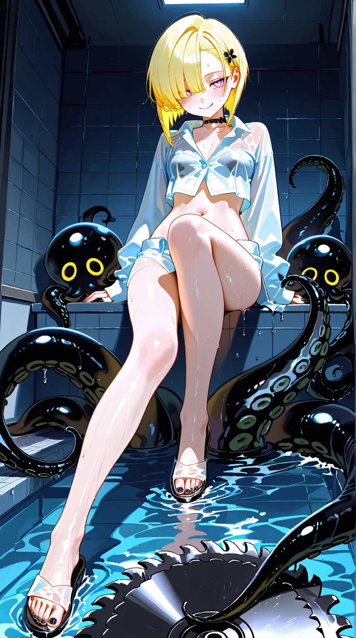 ((Highest quality)), ((masterpiece)), ((detailed)),(Browsing Caution){{nsfw}} ((delicate)) (Beauty)Wet and see-through Hot and glowing skin (Sujiman) Arknights (Rape to girl) (Dirty place) Rape of Tentacle Creatures (Sewage Treatment Plant) (Constraints)((imprisonment))((Iron bars))((training)) (fucked silly) (sludge)